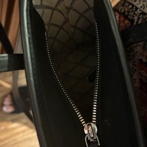 Mcm bag like new. Some staining inside